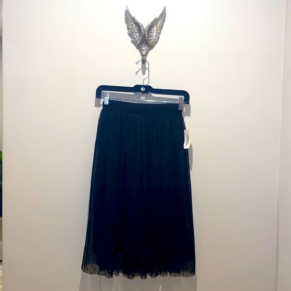 FOREVER 21 Polka Dot Tulle Midi Skirt